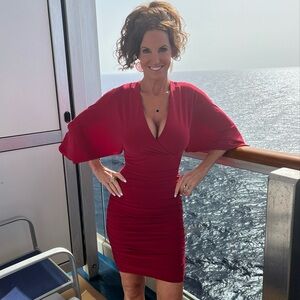 Bebe super sexy red dress